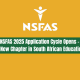 NSFAS 2025 Application Cycle Open