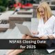 NSFAS Closing Date for 2025